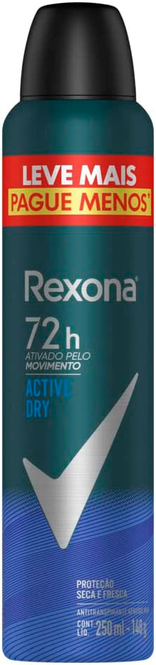 DESOD AERO ACT DAY 72H REXONA MEN 250ML