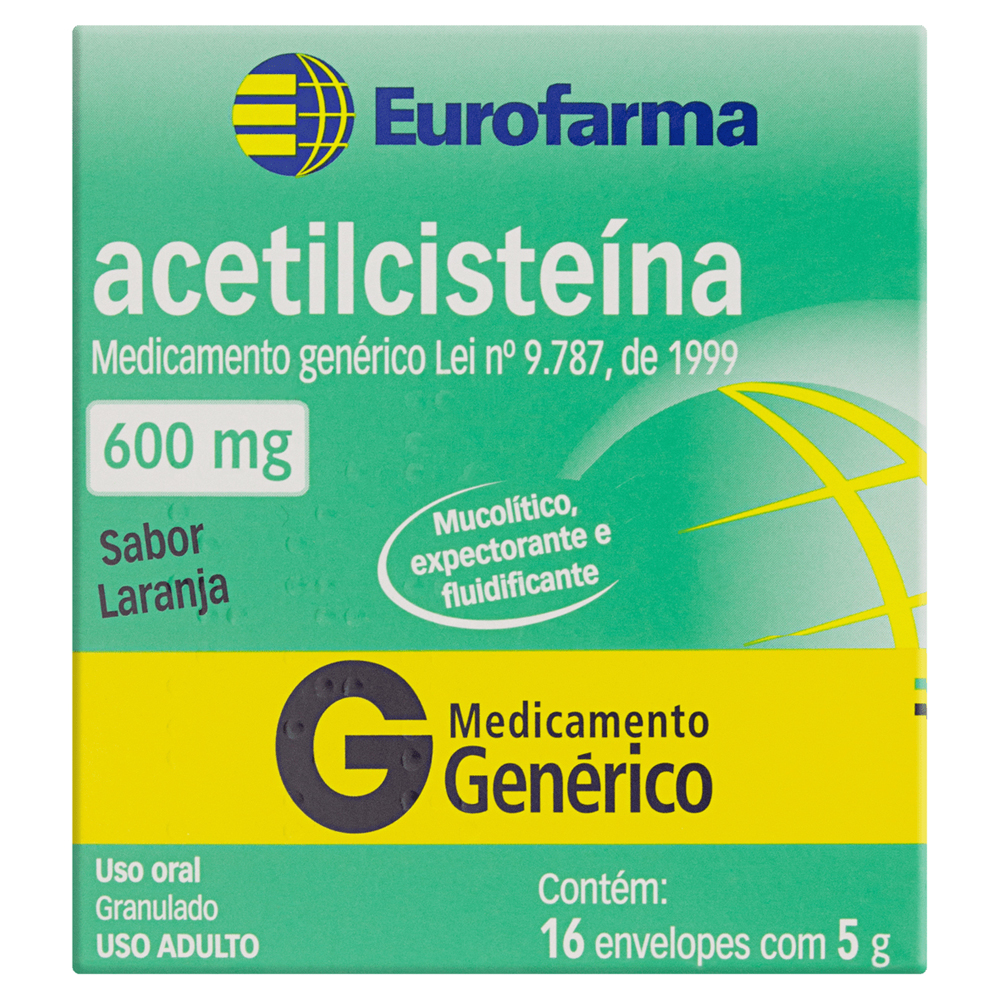 G ACETILCISTEINA 600MG 16ENV 5G EUROFA