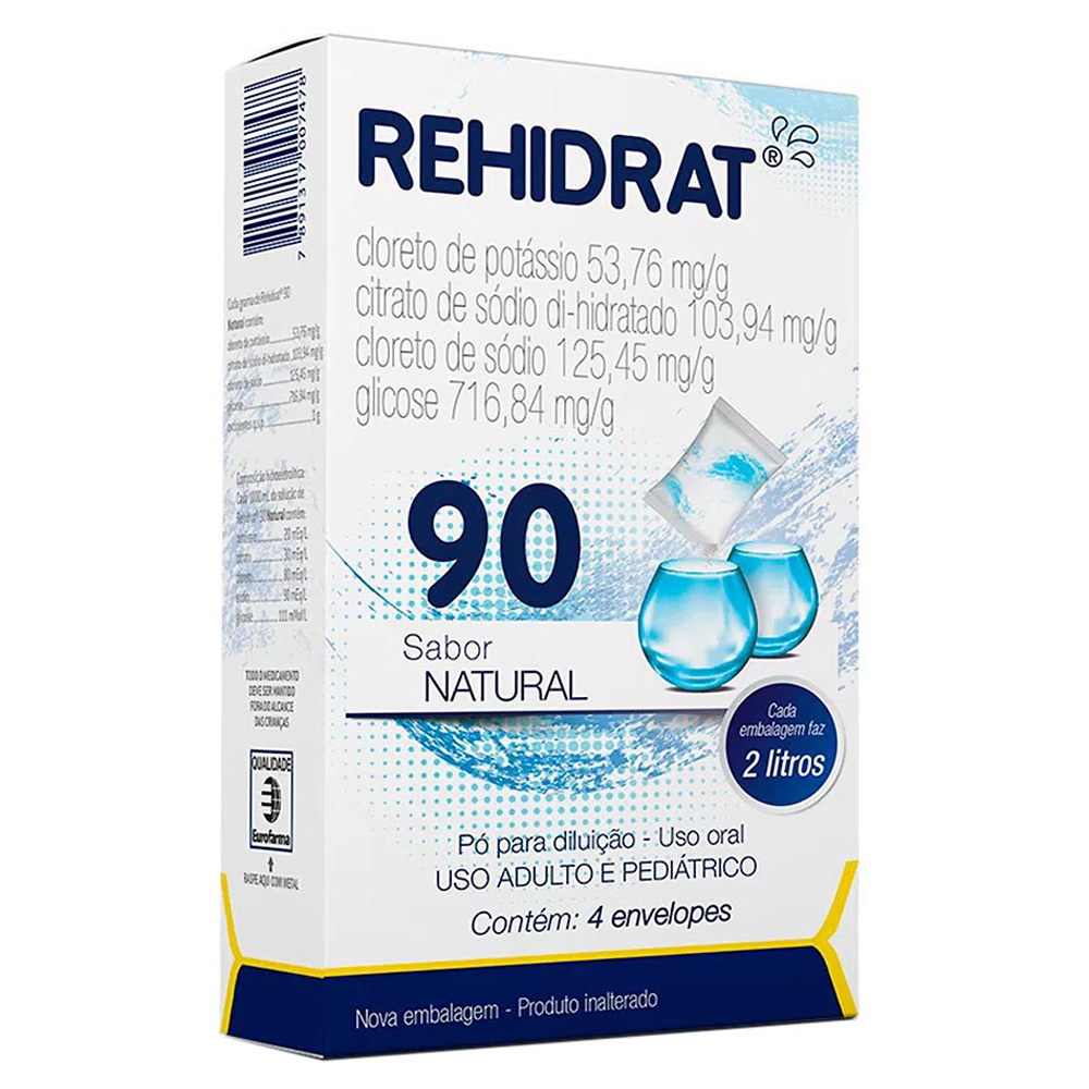 REHIDRAT 90 PO NATURAL 4ENV EUROFA