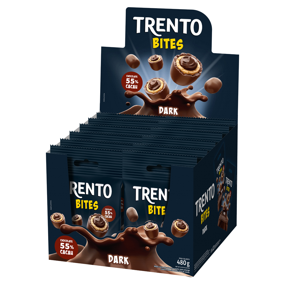WAFER BITES CHOCOLATE DARK TRENTO 40G