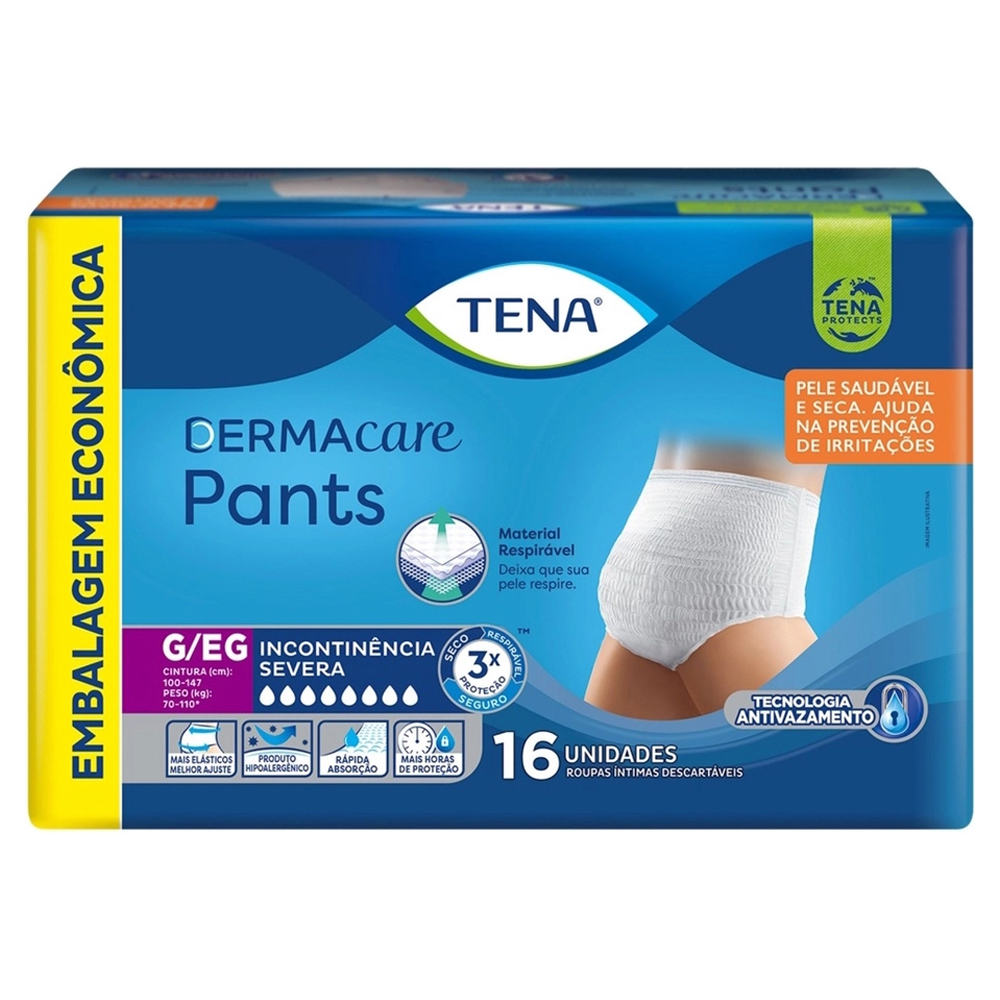 ROUPA INTIMA TENA PANTS DERM G C16UN