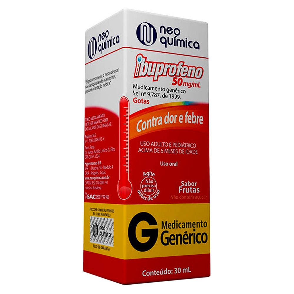 G IBUPROFENO 50MG/ML GTS 30ML NEOQUIM
