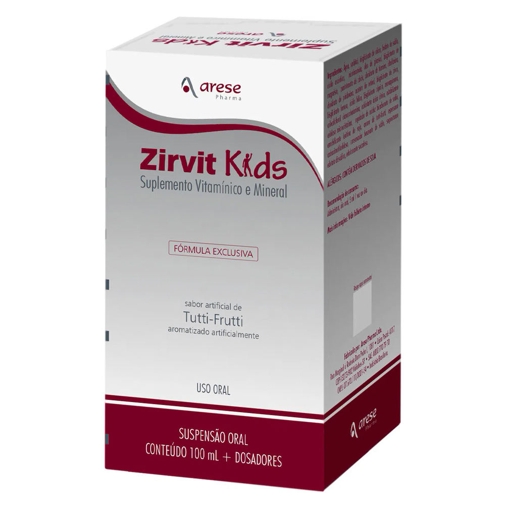 ZIRVIT KIDS SUSPENSAO C100ML ARESE